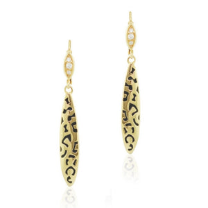 18k Gold Sweet Leopard Earrings