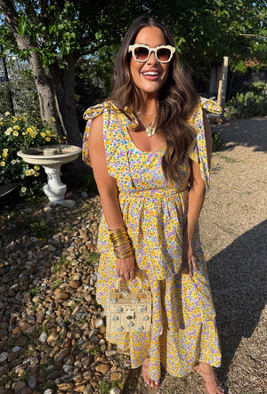 Drew Tiered Midi Dress - Sunny Hunny