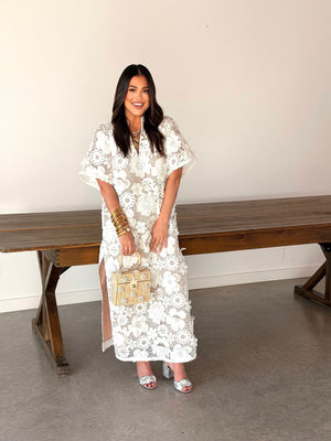 Leighton Maxi Dress - Vanilla