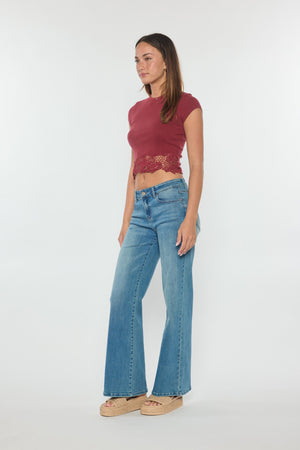 High Rise Wide Leg Jeans