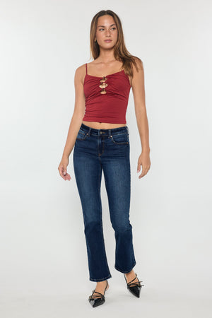 High Rise Slim Bootcut Jeans