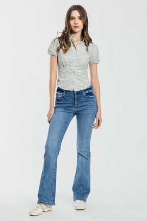 High Rise Bootcut Jeans
