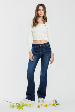 High Rise Bootcut Jeans