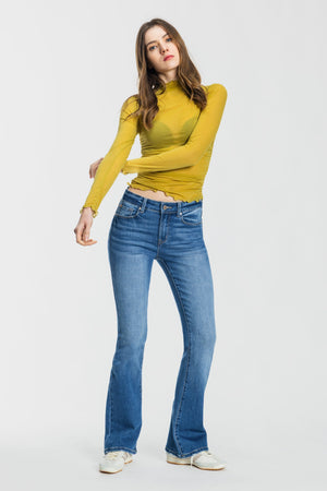 High Rise Bootcut Jeans