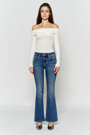 High Rise Bootcut Jeans