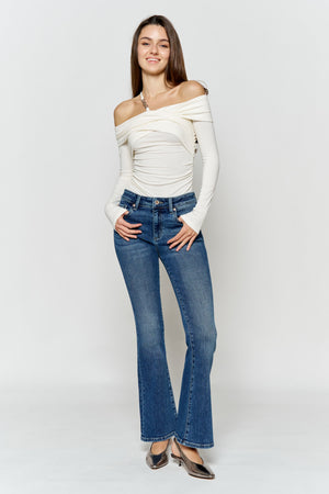 High Rise Bootcut Jeans