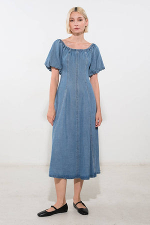 COASTAL CUTIE TENCEL MIDI DRESS