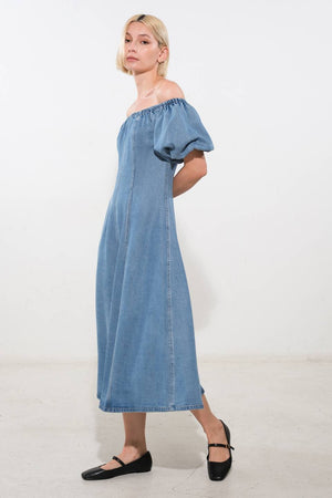 COASTAL CUTIE TENCEL MIDI DRESS