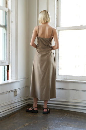 HAPPILY YOURS WOVEN MIDI DRESS