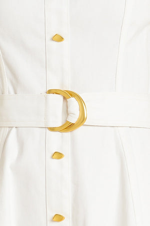 BELLA PORTOFINO WOVEN MIDI DRESS