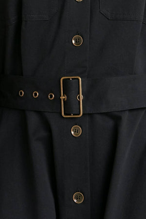 CHARMING DECISION WOVEN MIDI DRESS