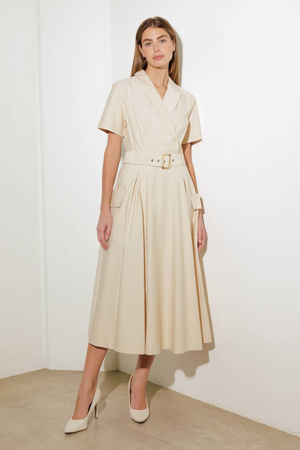 Lost in the Stars Woven Midi Dress