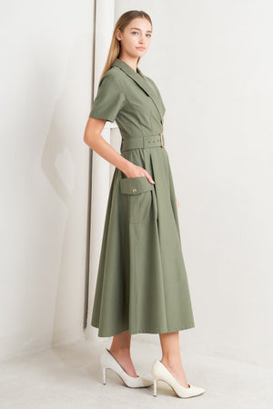 Lost in the Stars Woven Midi Dress