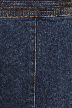 TERRIFIC TIMING DENIM MIDI DRESS