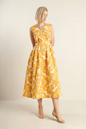 STARDUST STARLIGHT WOVEN MIDI DRESS