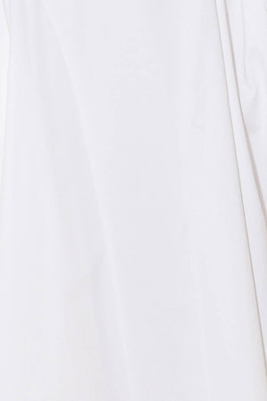 CAUGHT IN THE RAIN WHITE WOVEN MIDI DRESS