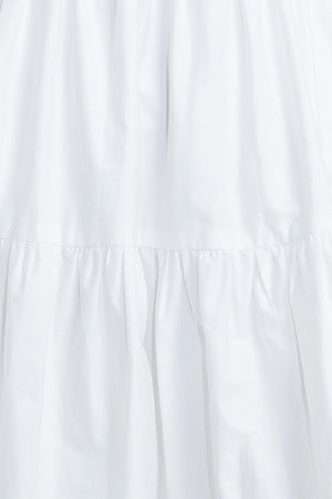 SWEETHEART TIERED ROMANCE WOVEN MIDI DRESS