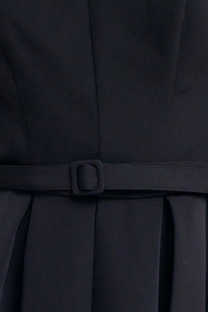 BLACK TIE MUSE WOVEN MIDI DRESS