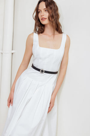 SUNDAY REVERIE WOVEN MIDI DRESS