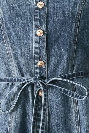 POWER IN DENIM MINI DRESS