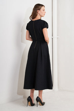 MOOD STUDY WOVEN MIDI DRESS