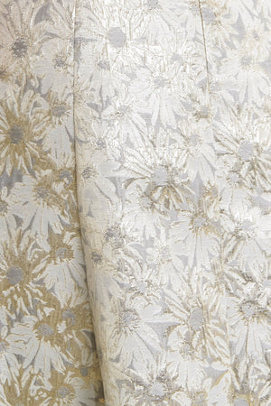 PASTEL BLOOM WOVEN JACQUARD MIDI DRESS