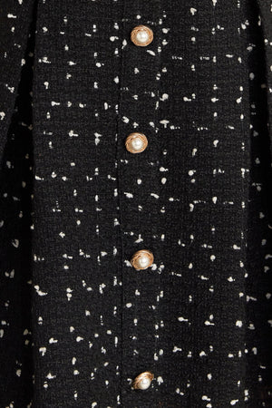 FRENCH CODE WOVEN TWEED MINI DRESS