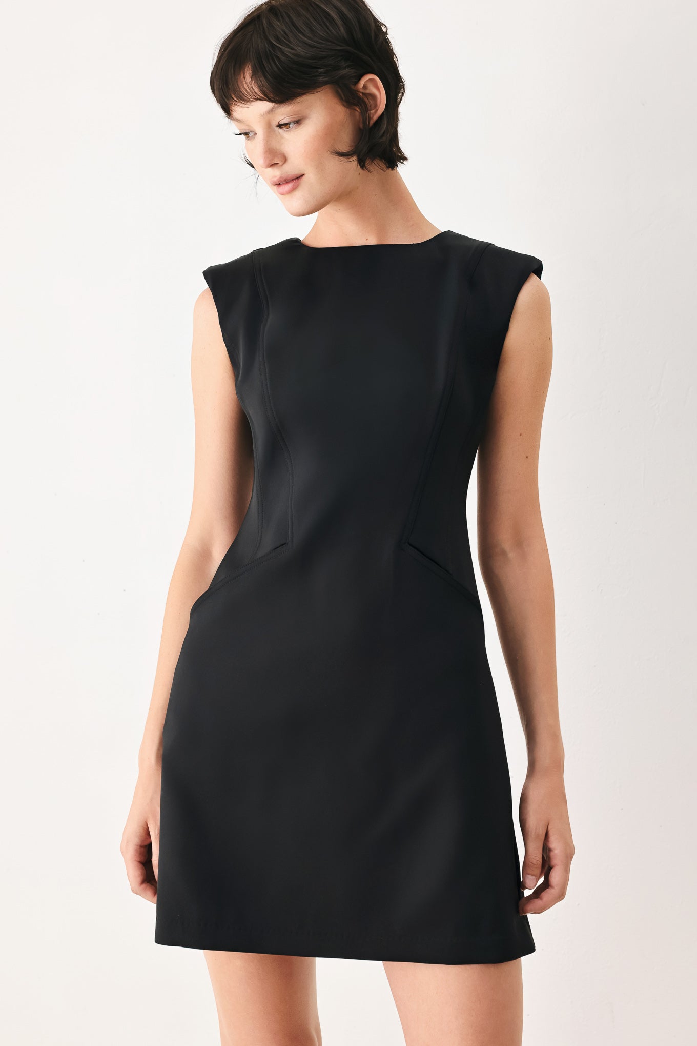 modern shift dress Alie Street Pippa Shift Dress (Oyster Blue)