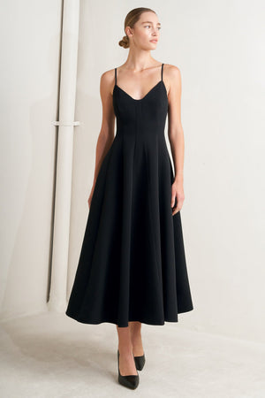 PURE INTENTION WOVEN MIDI DRESS