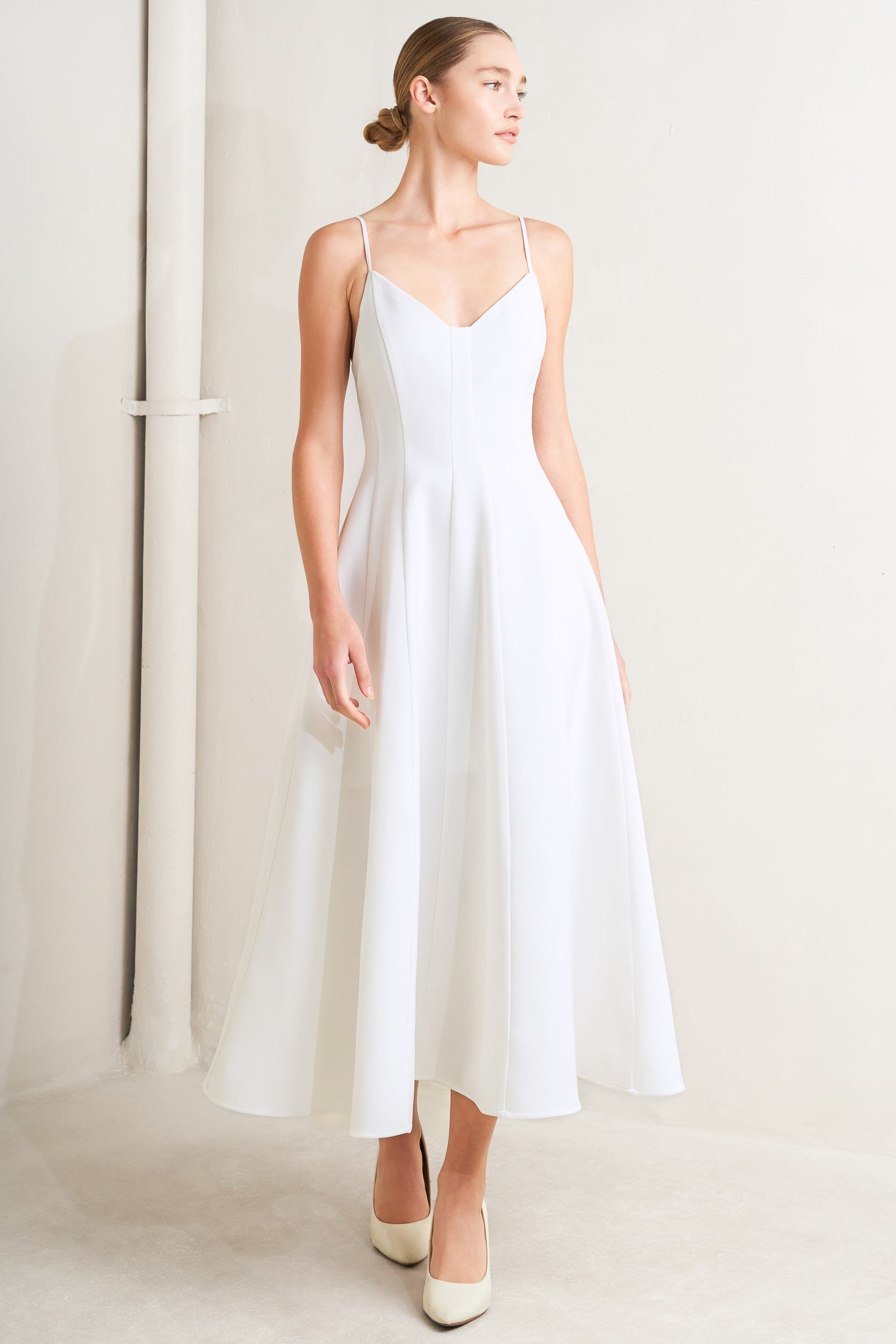 PURE INTENTION WOVEN MIDI DRESS
