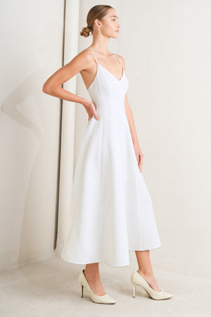 PURE INTENTION WOVEN MIDI DRESS