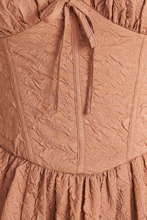 EARTHBOUND CHARM WOVEN MIDI DRESS