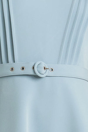 SOFT SPOKEN WOVEN MIDI DRESS