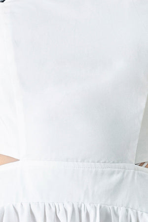 PURE ELEGANCE WOVEN MIDI DRESS