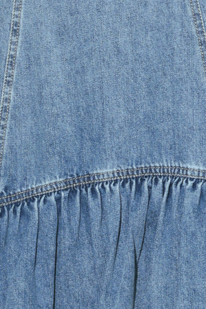 Runway Rebel Denim Midi Dress