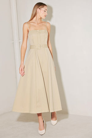Understated Icon Woven Midi Dress