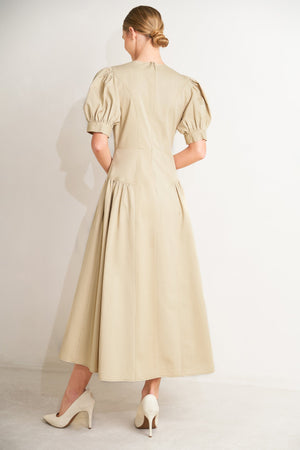 UNDERSTATED ICON WOVEN MIDI DRESS