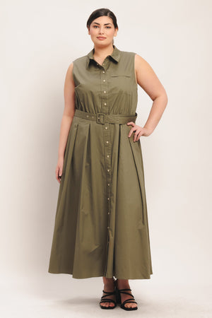 SIMPLY UNSTOPPABLE WOVEN MIDI DRESS