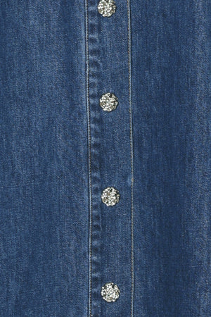 Paris in Denim Midi Dress
