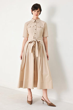 Desert Icon Woven Midi Shirt Dress