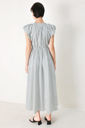 Whisper Stripe Woven Midi Dress