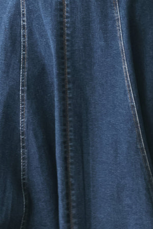 WESTERN CHARM DENIM MIDI DRESS