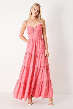 SWEET ESCAPE WOVEN MAXI DRESS