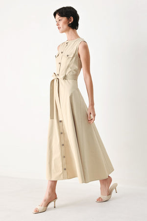 DUNE DAYDREAM WOVEN MIDI DRESS