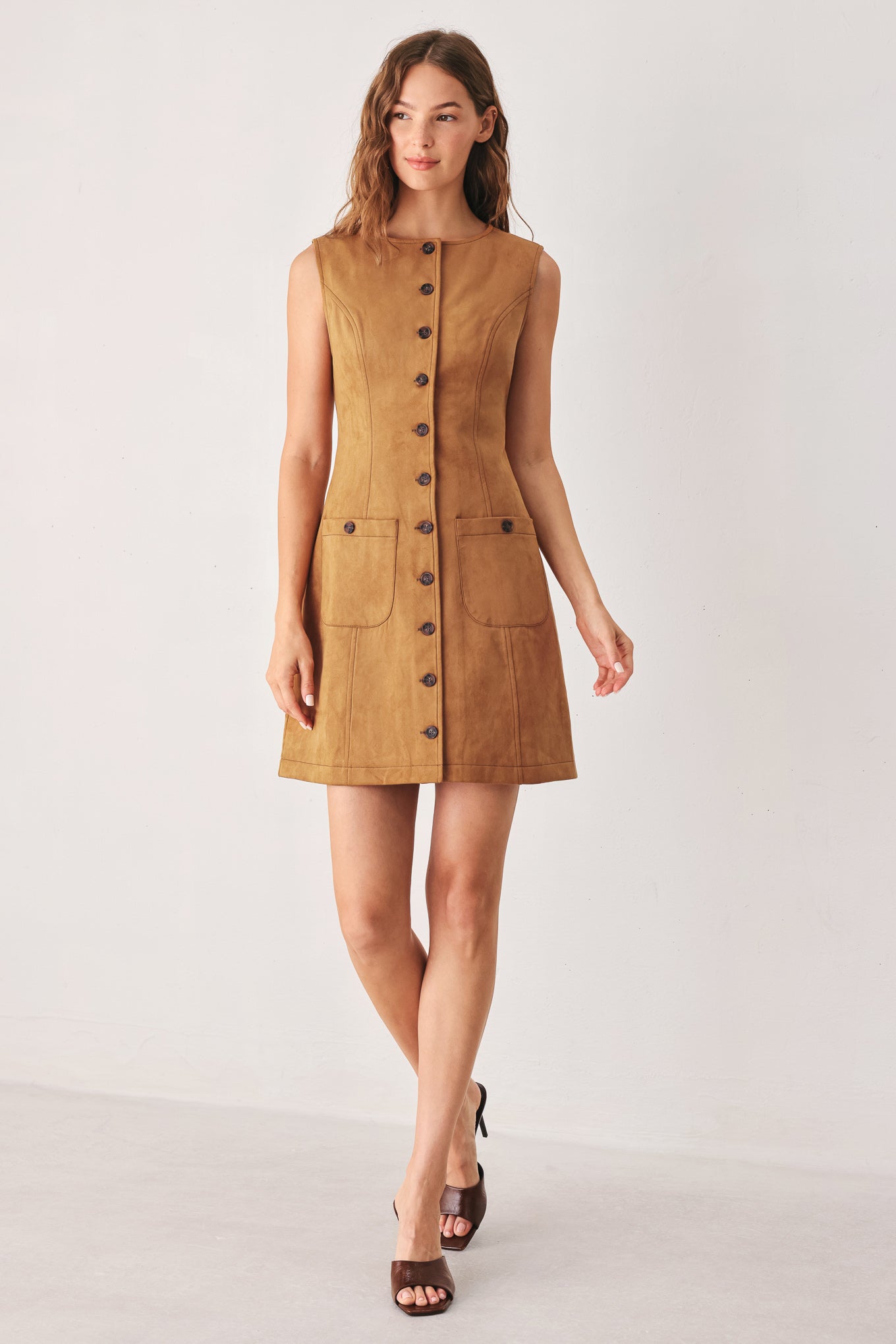 faux suede mini dress MAPLE l FLYING TOMATO CARAMEL / M Disney Frozen Princess Anna Color:Blackberry A soft take on Holiday Dresses for Toddler Girls