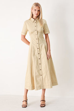 TREND ICON WOVEN MIDI DRESS