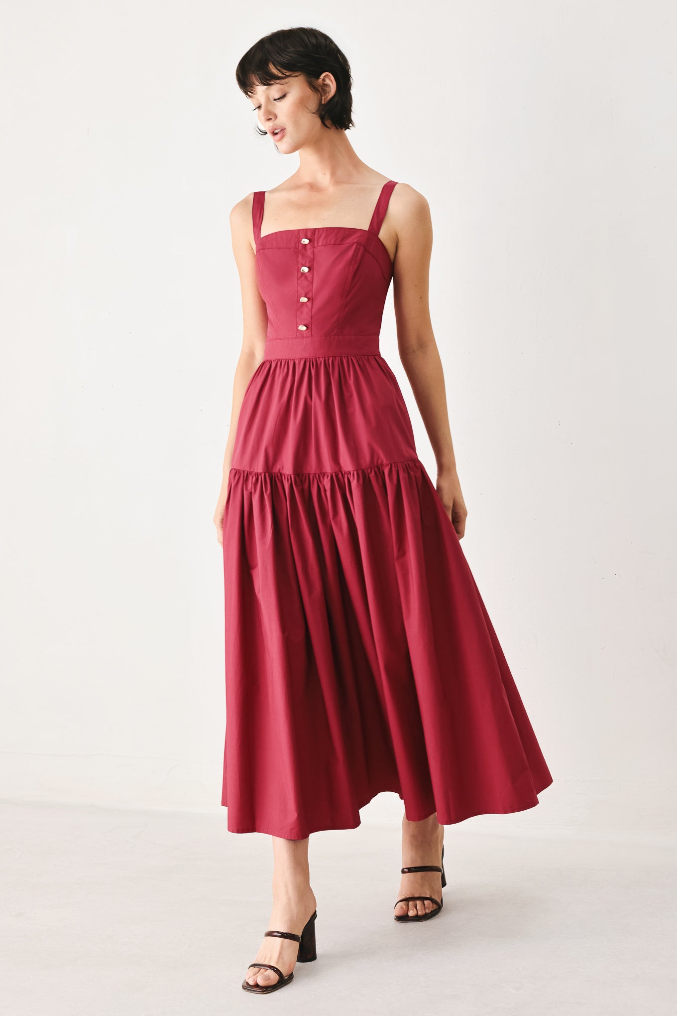 berry knitted dress Berry Bridesmaid Dress Luxe Stretch Knit Size 3X