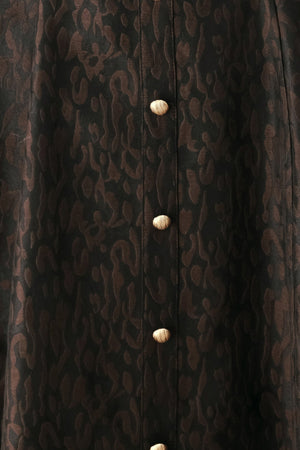 BUTTONED IN CHOCOLATE SWEETHEART MIDI DRESS