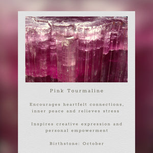 Pink Tourmaline Quartz Bracelet and Necklace Set