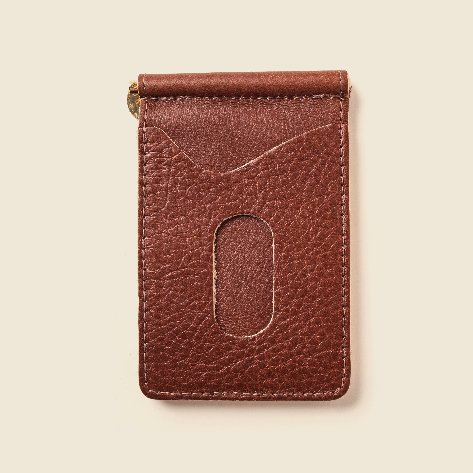 Money Clip Wallet - Chocolate